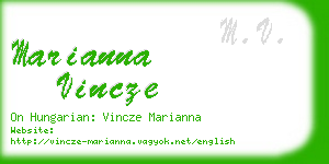 marianna vincze business card